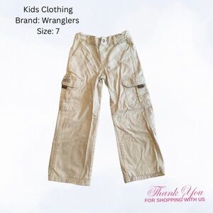 Wrangler Kids Cream Cargo Jeans